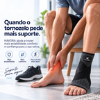 [LEVE 2 PAGUE 1] Suporte de Compressão Ajustável para Tornozelo Kavora MoveFlex